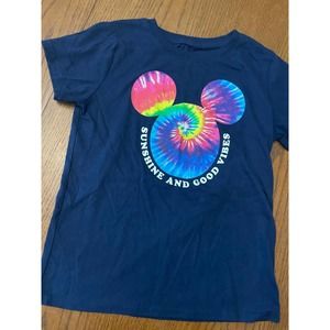 Disney Celebrate Together Tye Dye Mickey Shirt Kids L